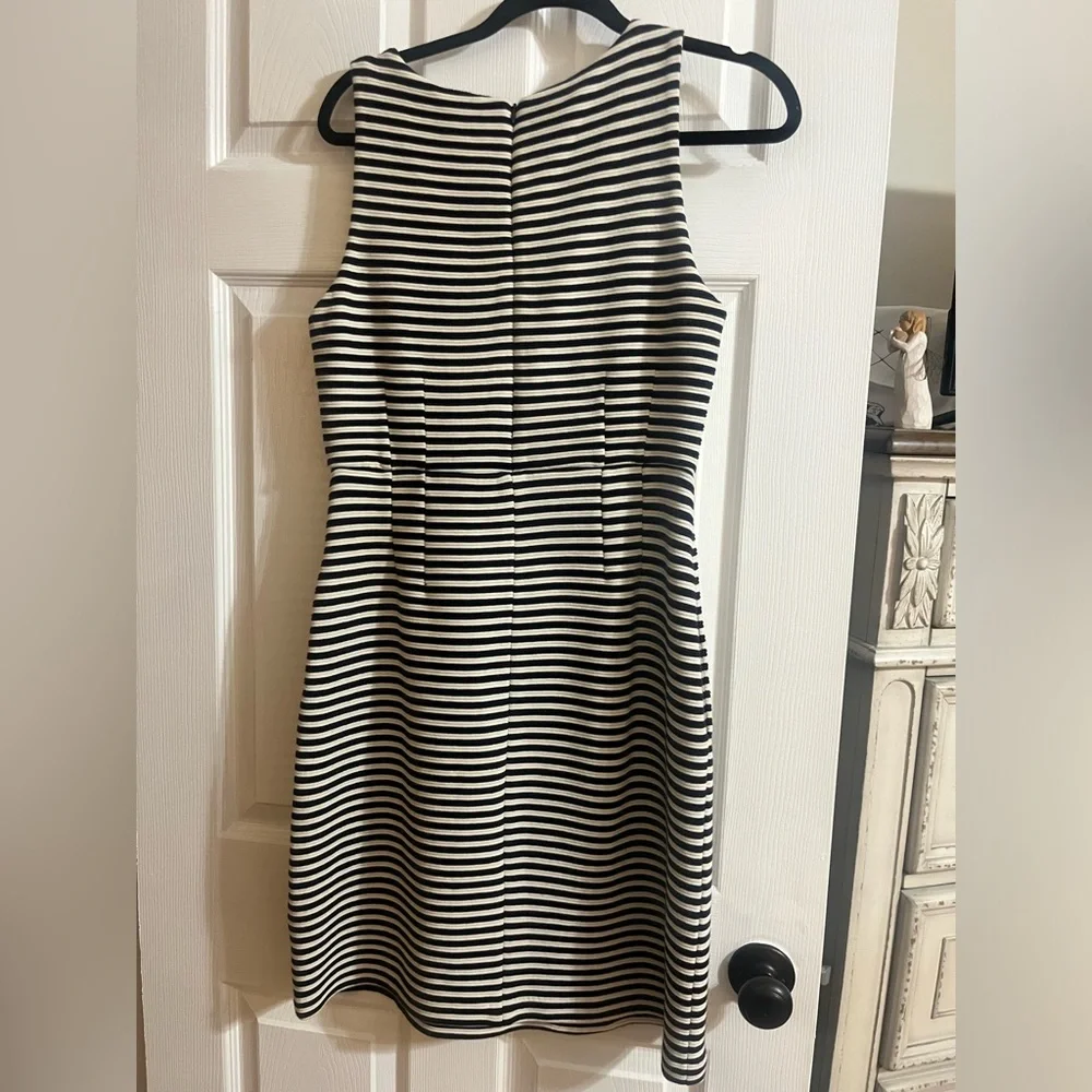 Gorgeous, Navy and white fit and flair dress - Picture 2 of 4